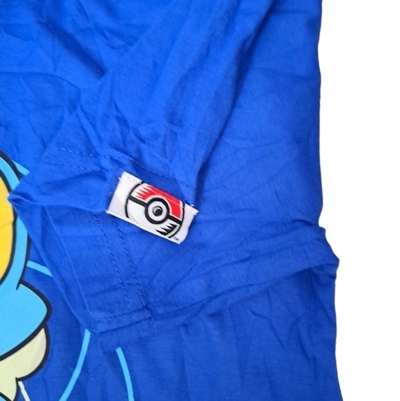 POKEMON CENTER FROAKIE t shirt blue graphics cartoon coastal gamer size Small - Picture 4 of 6